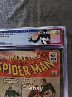 Amazing Spider-Man #4 1963 CGC 2.0 Origin and 1st appearance of Sandman OWithWP