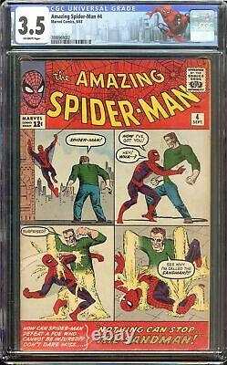 Amazing Spider-Man #4 CGC 3.5 1st Sandman Marvel 1963 No Way Home Sinister Six