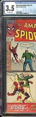 Amazing Spider-Man #4 CGC 3.5 1st Sandman Marvel 1963 No Way Home Sinister Six