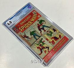 Amazing Spider-Man #4 CGC 6.0 KEY! (1st Sandman! Stan Lee & Ditko!) 1963 Marvel