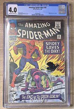 Amazing Spider-Man #40 CGC 4.0, Origin of Green Goblin, Romita & Lee Marvel 1966