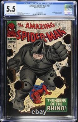 Amazing Spider-Man #41 (1966) 1st Appearance of the Rhino CGC 5.5