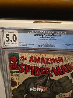 Amazing Spider-Man 41 (1966) CGC 5.0 CONSERVED
