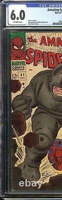 Amazing Spider-Man #41 CGC 6.0 1st appearance of Rhino Romita Cover Marvel 1966