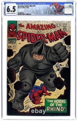 Amazing Spider-Man #41 CGC 6.5 1966 4049893001 1st app. Rhino