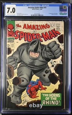 Amazing Spider-Man #41 Marvel Comics 1966 CGC 7.0 1st appearance of the Rhino