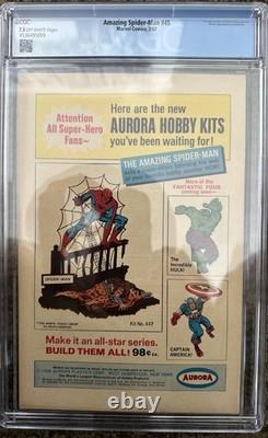 Amazing Spider-Man #45! 3rd App. Of The Lizard! CGC 7.5