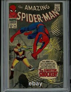 Amazing Spider-Man #46 1967 CGC 8.0 Off White to White 1st App Origin Shocker