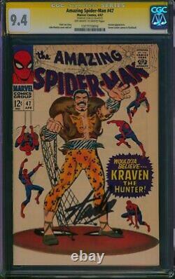 Amazing Spider-Man #47? CGC 9.4 SS SIGNED STAN LEE? Kraven the Hunter 1967