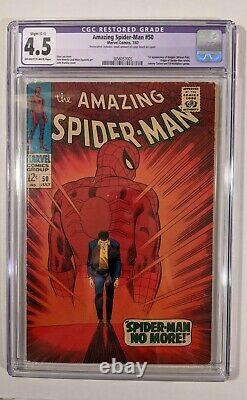 Amazing Spider-Man 50 First Kingpin CGC 4.5 Restored (Slight Color Touch)