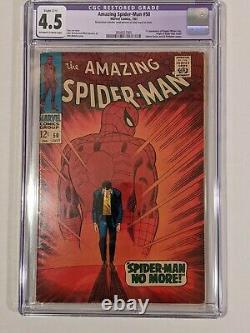 Amazing Spider-Man 50 First Kingpin CGC 4.5 Restored (Slight Color Touch)