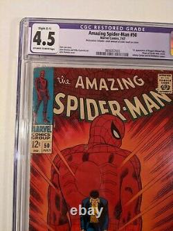 Amazing Spider-Man 50 First Kingpin CGC 4.5 Restored (Slight Color Touch)