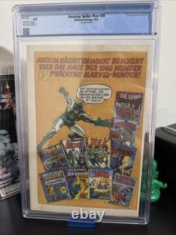 Amazing Spider-Man 50 German Edition CGC 6.5 White Pages