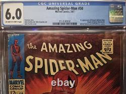 Amazing Spider-Man #50 Romita, Stan Lee CGC Blue Label 6.0! 1st App of Kingpin