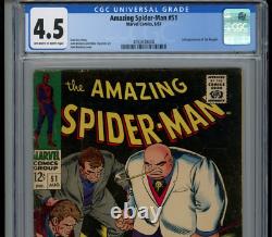 Amazing Spider-Man #51 1967 CGC 4.5 Off-White Pages 2nd App Kingpin Comic Book
