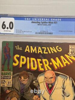 Amazing Spider-Man #51 CGC 6.0, 2nd Kingpin, Stan Lee, Marvel Silver Age (1967)