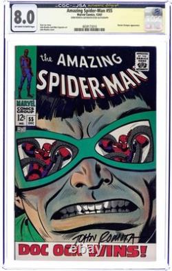 Amazing Spider-Man #55 CGC 8.0 JSA Romita 1967 4659173010