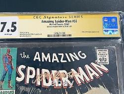 Amazing Spider-Man 55 Cgc 7.5 signed John Romita Sr