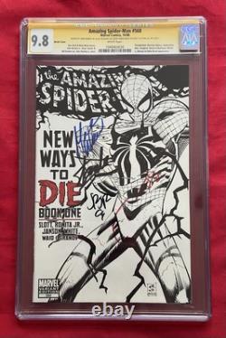 Amazing Spider-Man #568 CGC 9.8 Signed by Stan Lee, Romita Jr, Quesada, & Waid