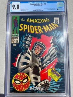 Amazing Spider-Man 58 1968 Marvel Comics CGC VF/NM 9.0 Spider-Slayer