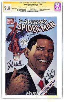 Amazing Spider-Man #583B Obama 1st Printing CGC 9.6 SS 2009