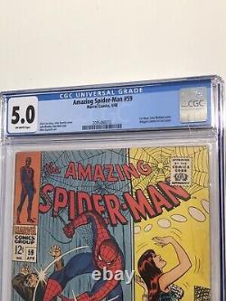 Amazing Spider-Man #59 CGC 5.0 1968 Classic 1st Mary Jane Cvr by Romita