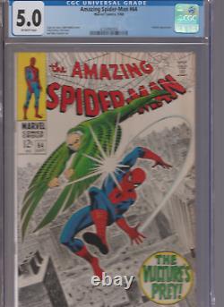 Amazing Spider-Man #64 (1968) CGC 5.0 CLASSIC Romita Vulture COVER STAN LEE