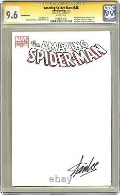 Amazing Spider-Man #648G Blank Variant CGC 9.6 SS STAN LEE 2011 1049154003