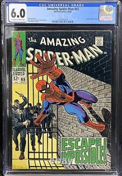 Amazing Spider-Man #65 CGC 6.0 John Romita Cover Stan Lee Marvel Comics 1968
