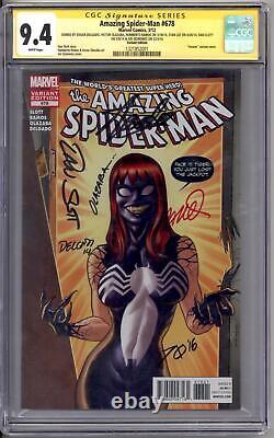 Amazing Spider-Man #678 Venom Variant Stan Lee Sig Series CGC 9.4 (W) + 5 Sigs