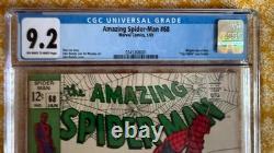 Amazing Spider-Man #68 CGC 9.2 1969 OW-W Pages Kingpin Marvel