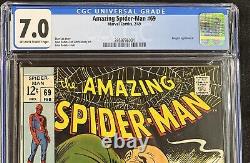 Amazing Spider-Man #69 CGC 7.0 John Romita Stan Lee Kingpin Cover