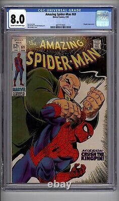 Amazing Spider-Man #69 (CGC 8.0) Kingpin Cover Romita / Stan Lee