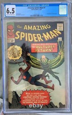 Amazing Spider-Man #7 (1963) CGC 6.5 - 2nd Vulture app Stan Lee & Steve Ditko