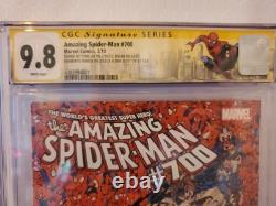 Amazing Spider-Man #700 CGC 9.8 SS Stan Lee Signature Custom Label