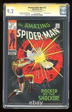 Amazing Spider-Man #72 CGC 9.2 SS Stan Lee 1235619002