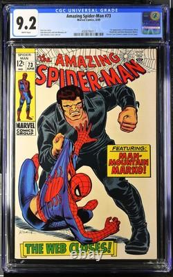 Amazing Spider-Man 73 CGC 9.2 WHITE PAGES