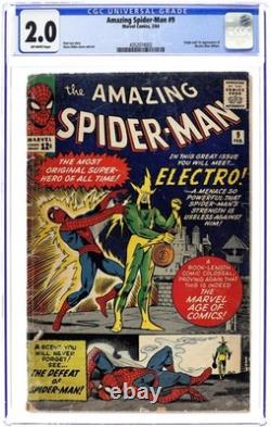 Amazing Spider-Man #9 CGC 2.0 1964 4352074002 1st app. Electro