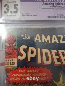 Amazing Spider-Man #9 CGC 3.5 Restored. 1st Electro. Silver Age Key
