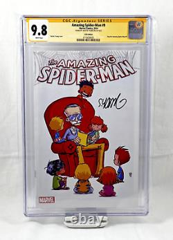 Amazing Spider Man #9 CGC SS 9.8 SIGNED by Skottie Young C2E2 Stan Lee Variant