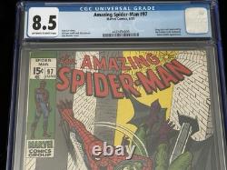Amazing Spider-Man #97 Marvel Comics 1971 Stan Lee CGC 8.5