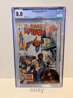 Amazing Spider-Man #99 (1971) CGC 8.0 OWithW Panic in the Prison