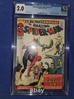Amazing Spider-Man Annual #1 (1964) CGC 2.0? 1st Sinister Six Key