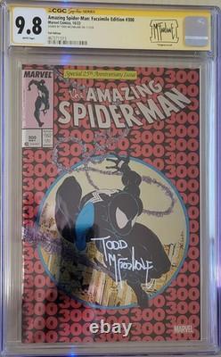 Amazing Spider-Man Facsimile #300 Marvel Signed Todd Mcfarlane CGC 9.8 NM/M Foil
