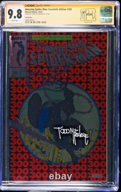 Amazing Spider-Man Facsimile #300 Marvel Signed Todd Mcfarlane CGC 9.8 NM/M Foil