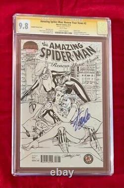 Amazing Spider-Man Renew Your Vows #2 Sketch Cover CGC SS 9.8 Signed by Stan Lee