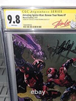 Amazing Spider-Man Renew Your Vows #7 CGC SS Signed by STAN LEE RYAN STEGMAN 9.8