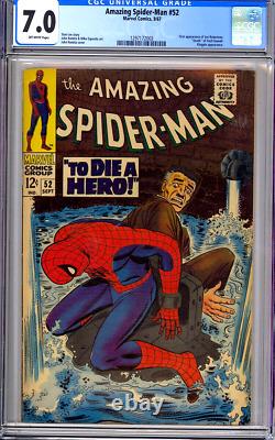 Amazing Spider-Man Vol 1, Marvel 1967 #52 Stan Lee, Romita- CGC 7.0