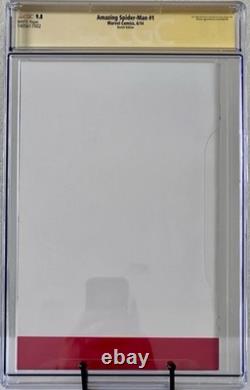 Amazing Spider-man #1 Cgc 9.8 Signed By Stan Lee & Signed & Sketched Greg Horn