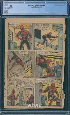 Amazing Spider-man #1 Cgc Pg Page 3 Only First Asm Stan Lee & Steve Ditko 1963